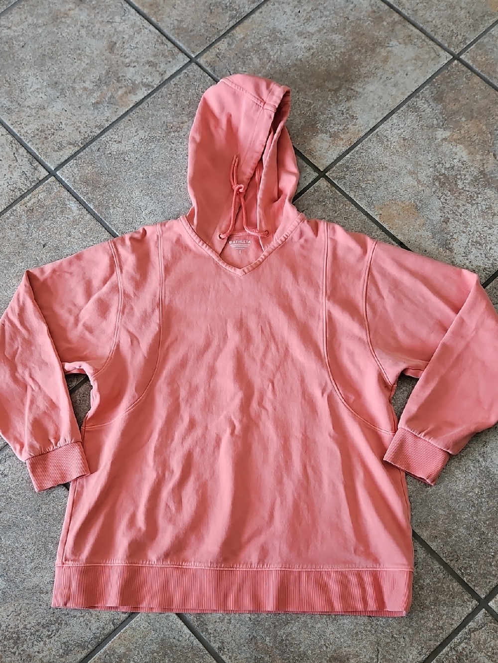 Athleta Coral Pink Women's Pullover Hoodie